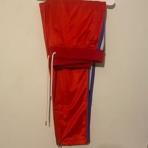 Mackeen 3XL Drawstring Workout Track Pants Heavy Sweats Zipper Pockets Athletic